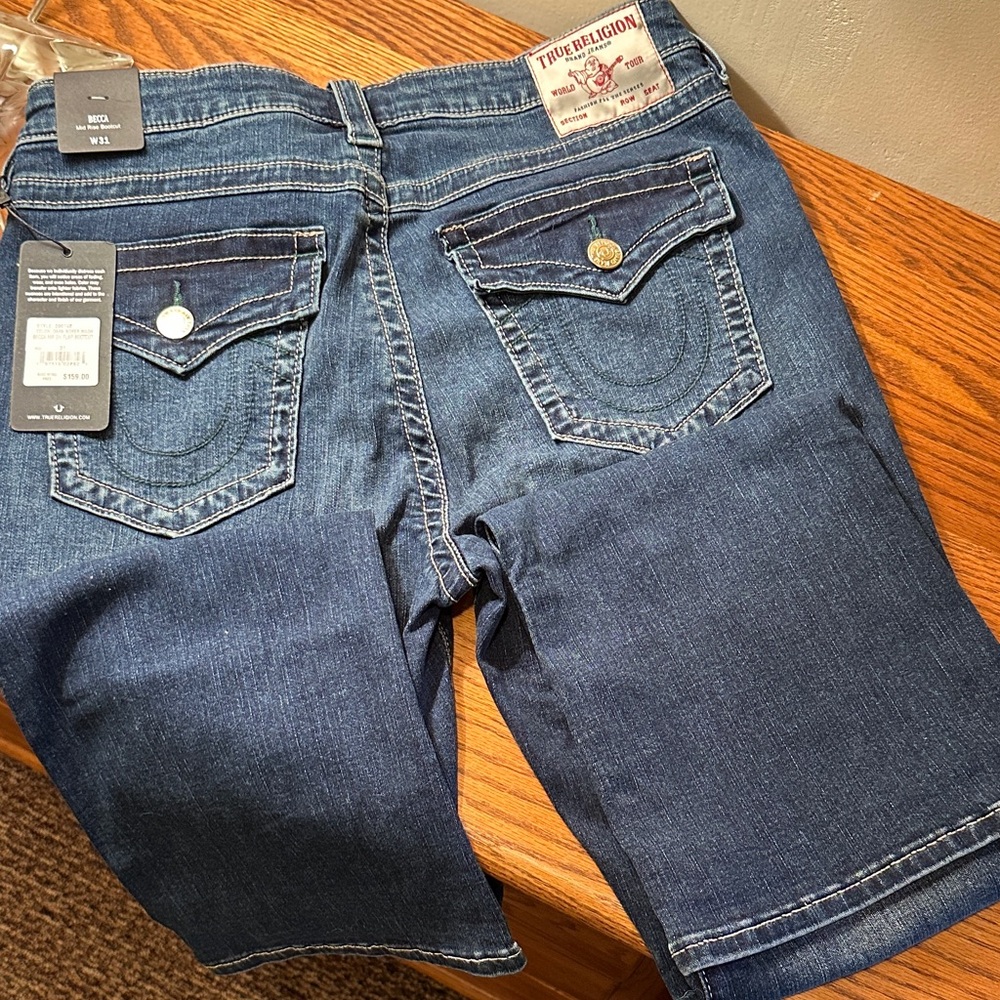True Religion Womens Dark Blue Jeans
